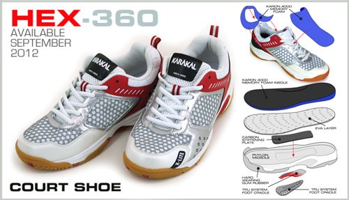 Karakal HEX 360 Squash Indoor Court Shoes